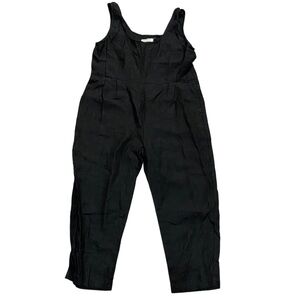 SimpleLinenLife Lagenlook Boho 100% Linen Jumpsuit With Pockets OS S / M